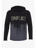PLUS EIGHTEEN Herren Kapuzenpullover in Schwarz