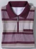 Sieh an! Poloshirt in burgund-taupe-gestreift