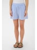 SAINT TROPEZ Shorts ElmikoSZ Gerade Passform in Chambray Blue White Stripe