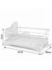 relaxdays Abtropfgestell in Weiß - (B)43 x (H)21 x (T)29,5 cm