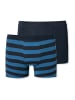 Schiesser Retroshorts 2er-Pack Basic Kids in Blau