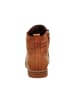 Esgano Damenschnürrstiefel warm flach Da.-Stiefelette in  Braun