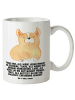 Mr. & Mrs. Panda Tasse mit Henkel Corgie mit Spruch in Weiß
