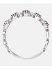 Diamant L'éternel Eternity-Ring aus 375 Weißgold mit Diamant mit Rubin