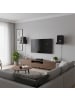 relaxdays 2 x Lautsprecher Wandhalterung in Schwarz
