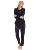 NORMANN Schlafanzug langarm Pyjama Kirschen - 61724 in marine