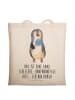 Mr. & Mrs. Panda Schultasche Pinguin Lolli mit Spruch in Creme