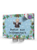 Mr. & Mrs. Panda Adventskalender Pastor Leidenschaft mit Spruch in Eisblau