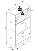 VCM  Holz Regal Schuhschrank Schuhkipper Serie Sipos L in Anthrazit