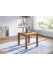 FineBuy Esstisch in Braun / Sheesham / 80x80x76