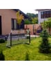 relaxdays Fußballtor Garten in Grau/Schwarz