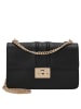 Seidenfelt Roros East-West - Umhängetasche 23 cm (soft cream) in schwarz gold