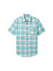 Tom Tailor Halbarmhemd in turquoise multicoloured check