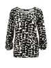Aniston SELECTED Langarmshirt in schwarz-offwhite