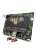 Mr. & Mrs. Panda Adventskalender Fledermaus Flügel mit Spruch in Kreidetafel