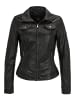 H.I.S Lederjacke mit Reversekragen in MILKY BLACK