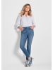 GOLDNER 7/8-Jeanshose Slim Fit Jeans BELLA  mit Dehnbund in hellblau