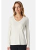 Schiesser Schlafanzug Oberteil Mix & Relax in Offwhite