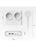 Orico PDC25 25W 6-in-1 Steckdosenleiste (2x Netzanschluss + 2x USB-A + 2x USB-C)