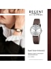 Regent Armbanduhr-Analog braun mittel (ca. 32mm) Regent Lederarmband