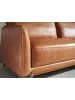 Angel Cerdá Sofa 6130 in Braun/Dunkler Stahl – (B)210 x (T)88 x (H)83 cm