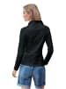 Heine Langarm-Poloshirt in schwarz
