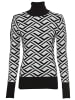 Melrose Rollkragenpullover in schwarz-weiß
