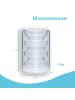 Intirilife Doppelwandiges Thermo Glas Isoliert Teeglas Kaffeeglas in Transparent 190ml