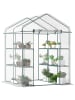 Outsunny Gewächshaus in Transparent 143L x 143B x 195H cm