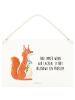 Mr. & Mrs. Panda Deko Schild Eichhörnchen Blume mit Spruch in Transparent