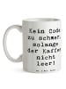 Mr. & Mrs. Panda Kaffeetasse Spruch Code und Kaffee mit Spruch in Weiß