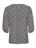 Laura Scott 3/4-Arm-Shirt in schwarz-weiß-rosa