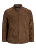 JACK & JONES PLUS Bikerjacke in Lederoptik in Cognac