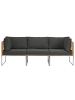 home24 Loungesofa TEAKLINE 3-teilig Kombi A in Anthrazit