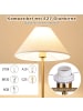 COSTWAY Stehlampe 162cm in Gold