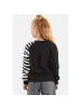Denokids Sweatshirt Zebra Ruffled in schwarz