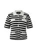 Oui Strickjacke in white black