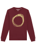 wat? Apparel Sweatshirt Kreis in Weinrot