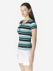 KOROSHI Damen-T-Shirt mit kurzärmeligen Streifen in bunt