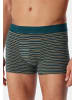 Schiesser Retro Short / Pant 95/5 Cotton in Petrol / schwarz