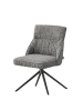 DUBI Möbel 2er-Set: Drehstuhl MIRELA in Dunkelgrau - (B)49 x (H)84 x  (T)62 cm