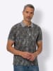 Sieh an! Poloshirt in graphit-bedruckt