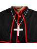 tectake Lange Kardinalsrobe, schwarz
