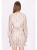 DreiMaster Vintage Damen Dress in Hell Braun