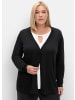 sheego Strickjacke in schwarz