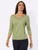 creation L 3/4-Arm-Shirt in lindgrün