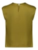 Zero  Satin-Bluse mit Rundhalsausschnitt in Fir Green