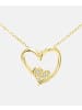 Diamant L'éternel Halskette mit Anhänger aus 375 Gelbgold mit Diamant Herz-Design