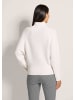 MADELEINE Stehkragen-Pullover mit Fledermausärmeln in wollweiß