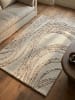 KADIMA DESIGN Wollteppich Kurzflor HUMBER Abstrakt Handgetuftet Naturfaser in Natur-Braun
